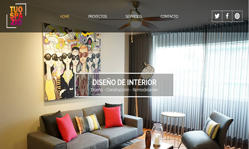 Diseño web de empresa diseño de interiores